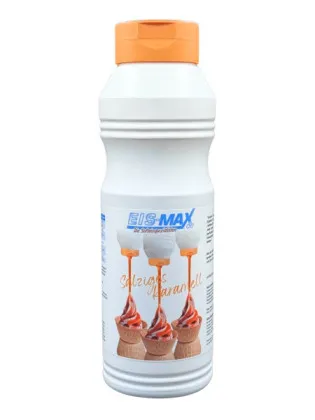 Eismax garniture au caramel salé topping 1 kg en bouteille souple